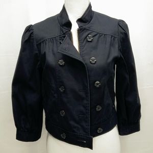 Guess // Women's Black Cropped Jacket, Size M